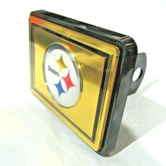 Pittsburgh Steelers Gold Laser Cut Hitch Cover - Picture 1 of 2